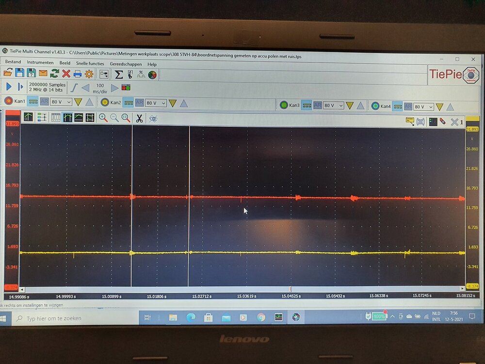 Voedingslijn met ruis